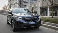 BMW iX3 while driving